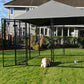 Lucky Dog STAY Series 10 x 10 x 6 Foot Roofed Steel Frame Villa Dog Kennel