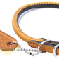 Circle T Oak Tanned Leather Round Dog Collar Tan Media 1 of 3