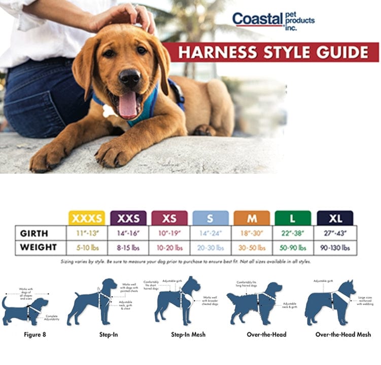 Coastal Pet Pro Waterproof Dog Harness 3/4" Aqua Media 3 of 3