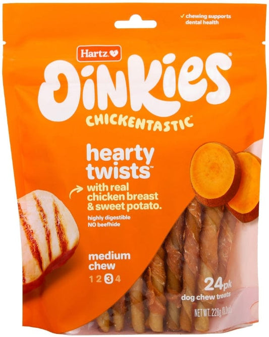 Hartz Oinkies Chickentastic Hearty Twists for Dogs Media 1 of 8