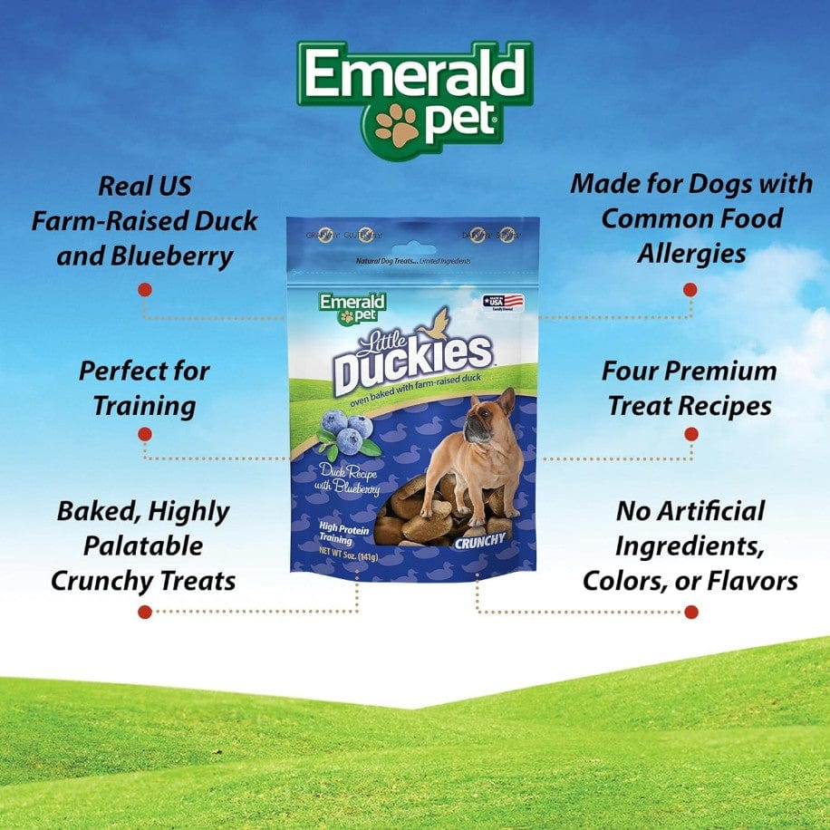 Emerald Pet Little Duckies Dog Treats with Duck and Blueberry Media 3 of 5