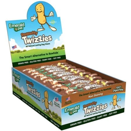 EMR00483 Peanutty Twizzies Natural Dog Chews - 30 Count