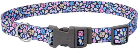 Coastal Pet Styles Adjustable Dog Collar Special Paw Brown Media 1 of 3