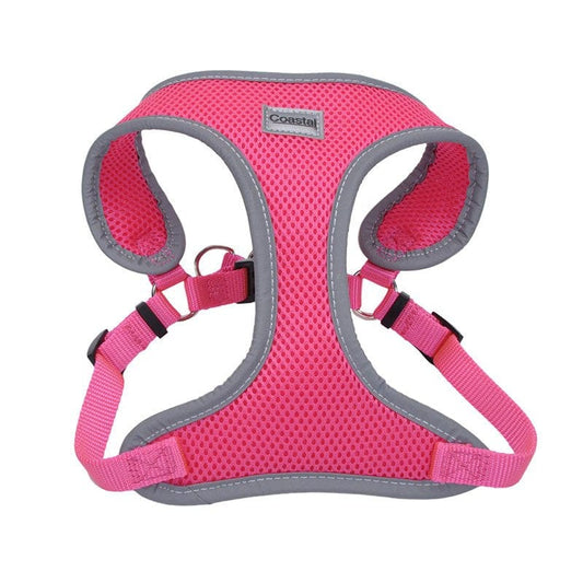 Coastal Pet Comfort Soft Reflective Wrap Adjustable Dog Harness Neon Pink