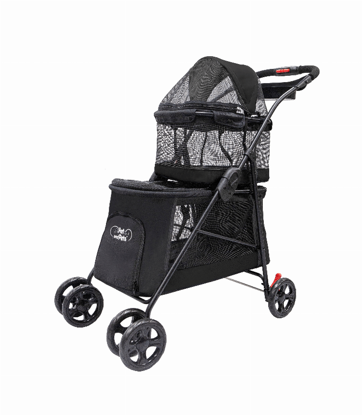 Double Decker Pet Stroller For Dogs Cats Or Other Animals