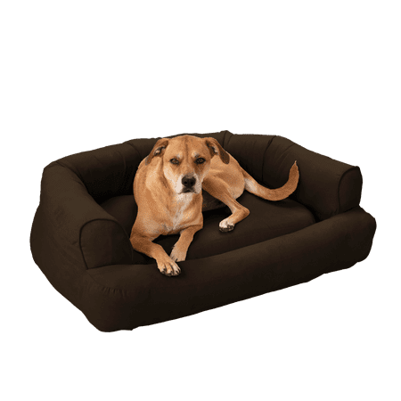 Snoozer Luxury Sleeper Dog Sofa - XL - Hot Fudge (24 L x 34 W x 13 H)