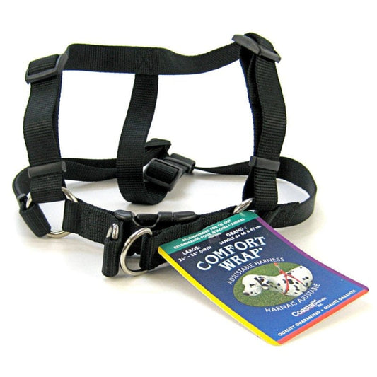 Coastal Pet Comfort Wrap Adjustable Dog Harness Black