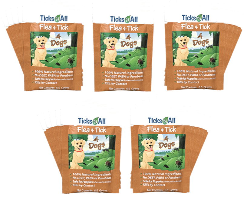 All Natural Flea and Tick Wipes 4-Dogs  (10 and 25 count)