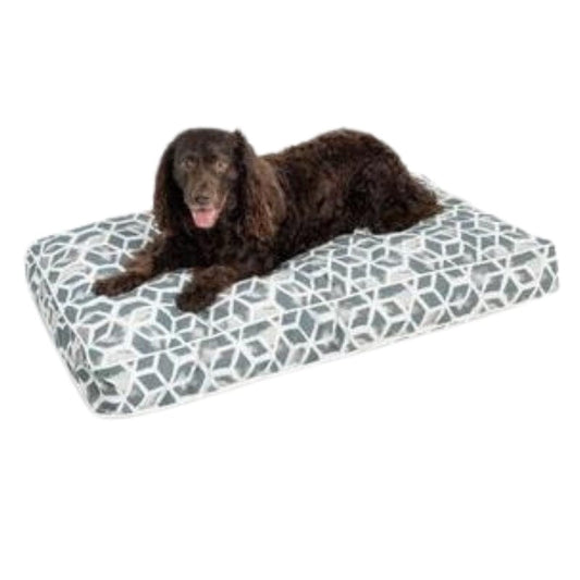 Snoozer Pet Products Rectangle Indoor Outdoor Dog Bed, Celtic Sea Salt, Large (24” L x 42” W x 4” H)