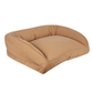 Quilted Microfiber Bolster Dog Bed With Orthopedic Foam Sm/Md. to Lg./Xl
