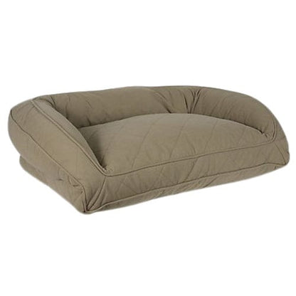 Quilted Microfiber Bolster Dog Bed With Orthopedic Foam Sm/Md. to Lg./Xl
