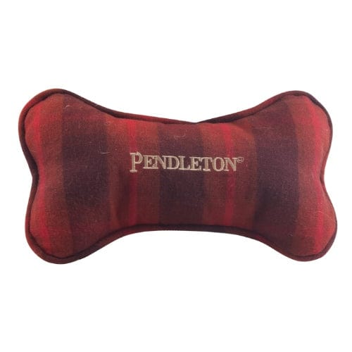 Pendleton Plaid Pet Throw and Bone Combo Set, 27" L X 36" W, Red Ombre, One Size Fits All