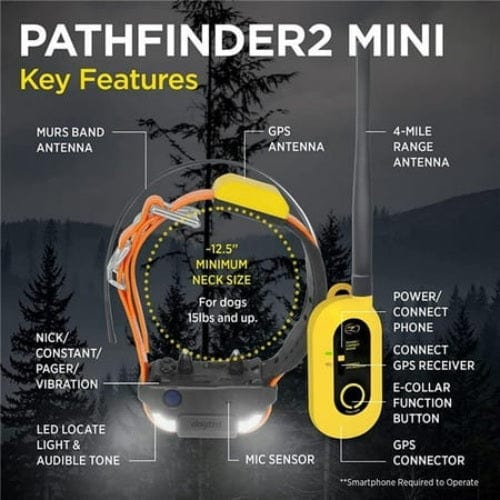 Dogtra PF2 Mini RX Black Mini Additional GPS Dog Tracking & Training Collar