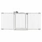 Richell One-Touch Wide Pressure Mounted Pet Gate II White 32.1" - 62.8" x 2" x 3