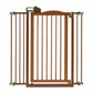 Richell Tall One-Touch Pet Gate II, 36.4" x 38.4" x 2", 15.4 LBS, Brown