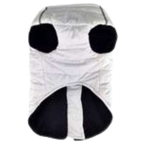 Zip-up Dog Puffer Vest - White X-Small to X-Large