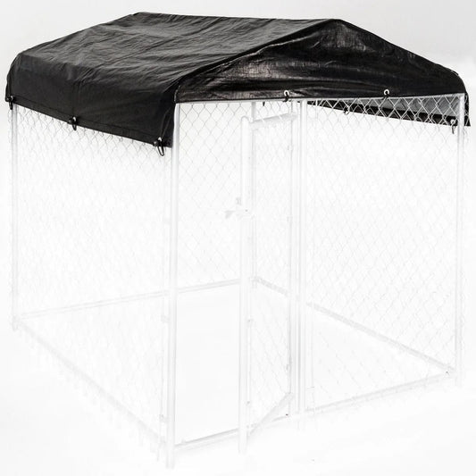 Lucky Dog® Standard Kennel Cover & Roof Frame for Dog Kennels- 5'Wx5'L - CL 00300