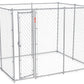 Lucky Dog Galvanized Chain Link w/PC Frame Kit in a Box 10'L x 5'W x 4'H