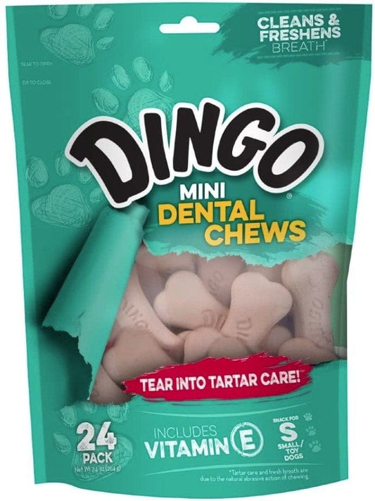 Dingo Mini Dental Chews Cleans and Freshens Breath for Small Dogs Media 1 of 4