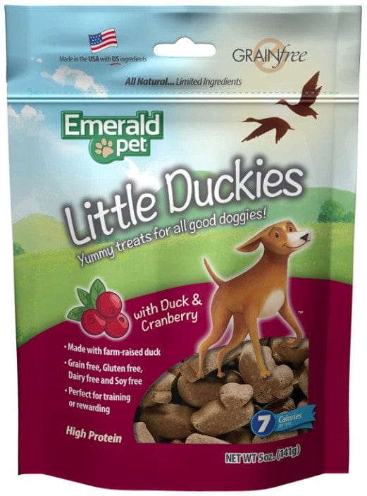 Emerald Pet Little Duckies Dog Treats with Duck and Cranberry Media 1 of 7