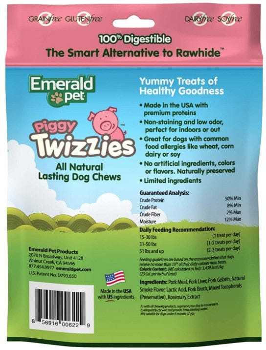 Emerald Pet Piggy Twizzies Natural Dog Chews Media 2 of 8