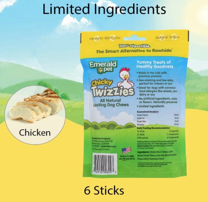 Emerald Pet Chicky Twizzies Natural Dog Chews Media 6 of 8