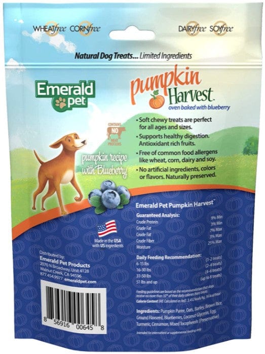 Emerald Pet Pumpkin Harvest Oven Baked Dog Treats with Blueberry Media 2 of 9