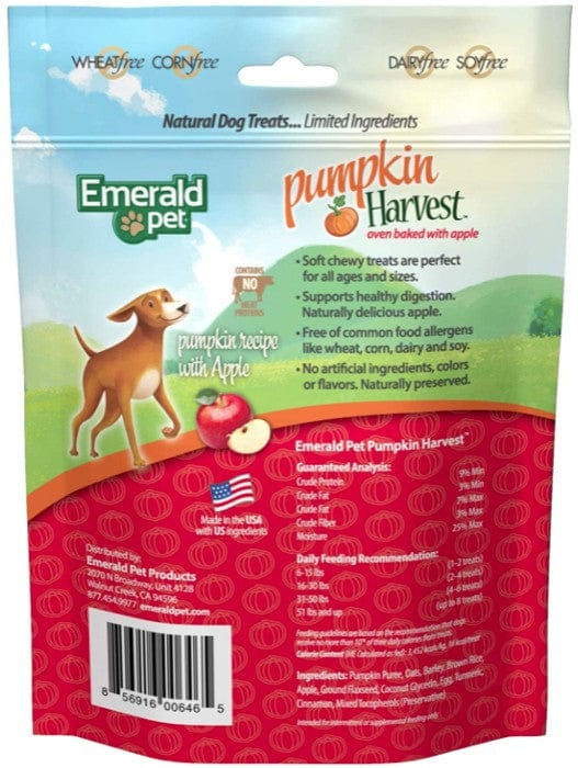 Emerald Pet Pumpkin Harvest Oven Baked Dog Treats with Apple Media 2 of 9