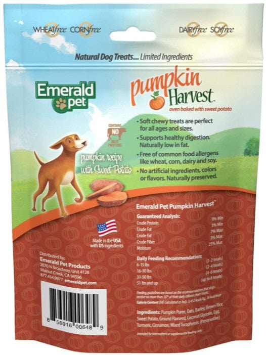 Emerald Pet Pumpkin Harvest Oven Baked Dog Treats with Sweet Potato Media 2 of 9