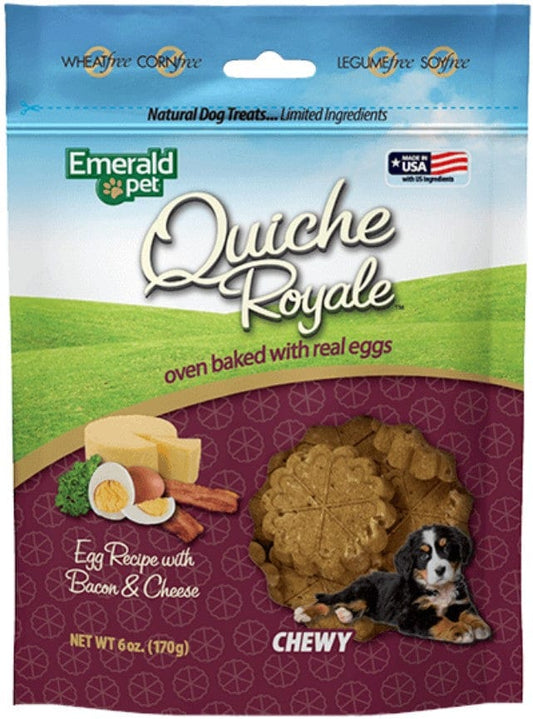 Emerald Pet Quiche Royal Bacon and Cheese Treat for Dogs