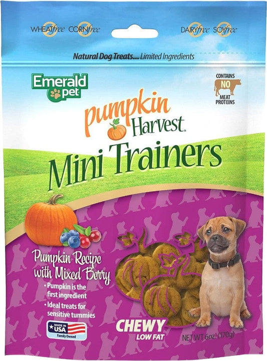 Emerald Pet Pumpkin Harvest Mini Trainers with Mixed Berries Chewy Dog Treats Media 1 of 4