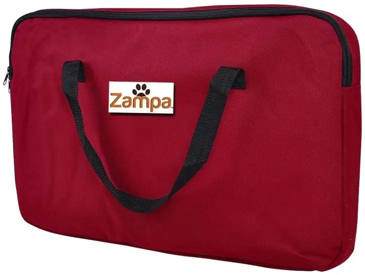 Zampa Pets Portable Foldable Pet Playpen/Exercise Pen Red - large
