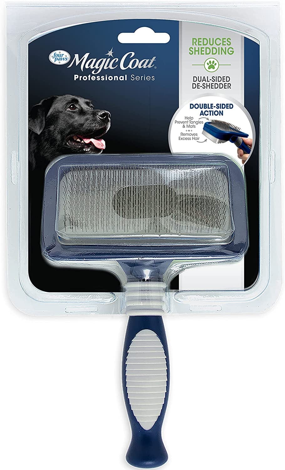 Four Paws Magic Coat Professional Dual-Sided Dog Deshedder Media 2 of 7