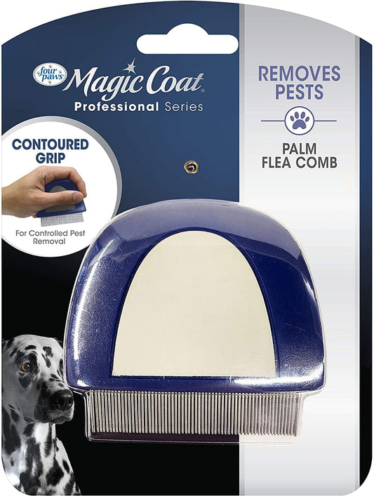 Four Paws Magic Coat Professional Series Palm Flea Comb for Dogs Media 1 of 6
