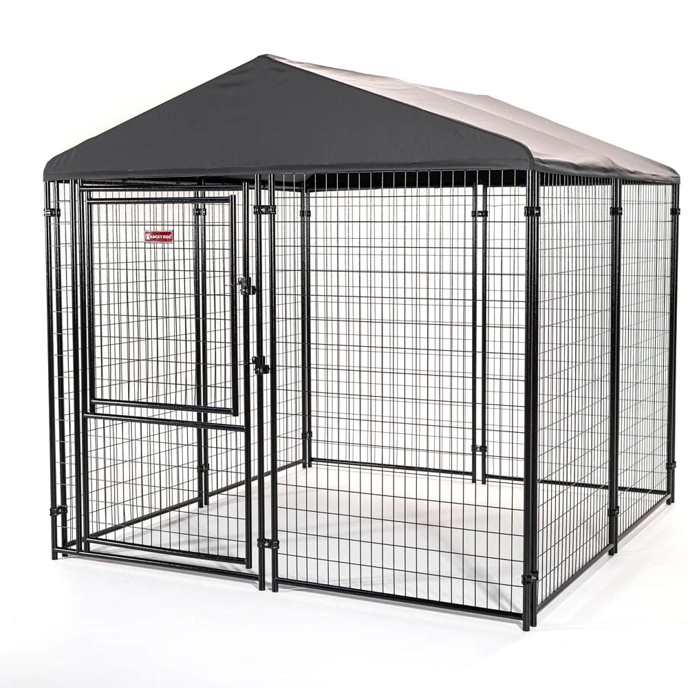 Lucky Dog 8 ft. x 8 ft. x 6ft. H Stay Executive Kennel - Khaki