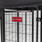 Lucky Dog STAY Series 4 x 4 x 6 Foot Black Roofed Steel Frame Studio Dog Kennel