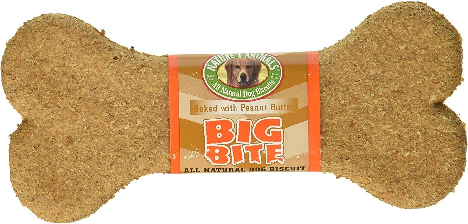 Natures Animals Big Bite Dog Biscuits Peanut Butter Media 2 of 2
