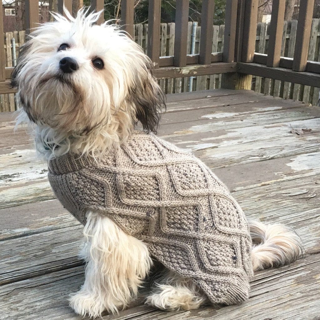 Fashion Pet Outdoor Dog Fisherman Dog Sweater Taupe Media 2 of 2