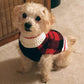 Fashion Pet Plaid Dog Sweater Red Media 2 of 2