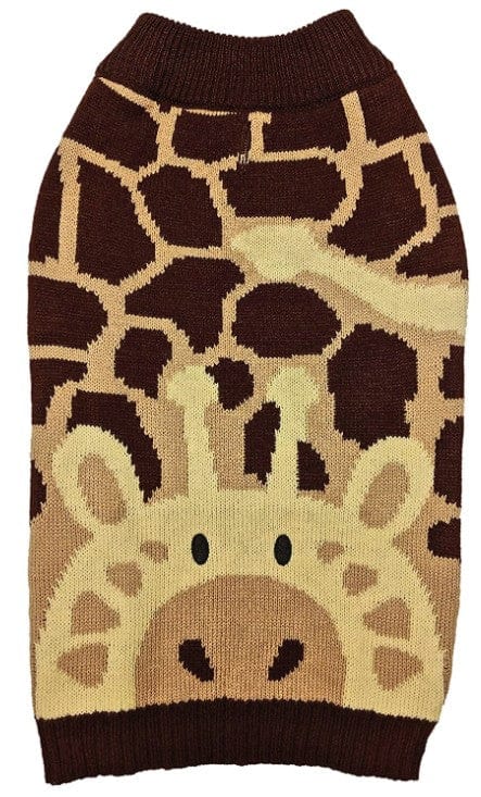 Fashion Pet Giraffe Dog Sweater Brown Media 1 of 2