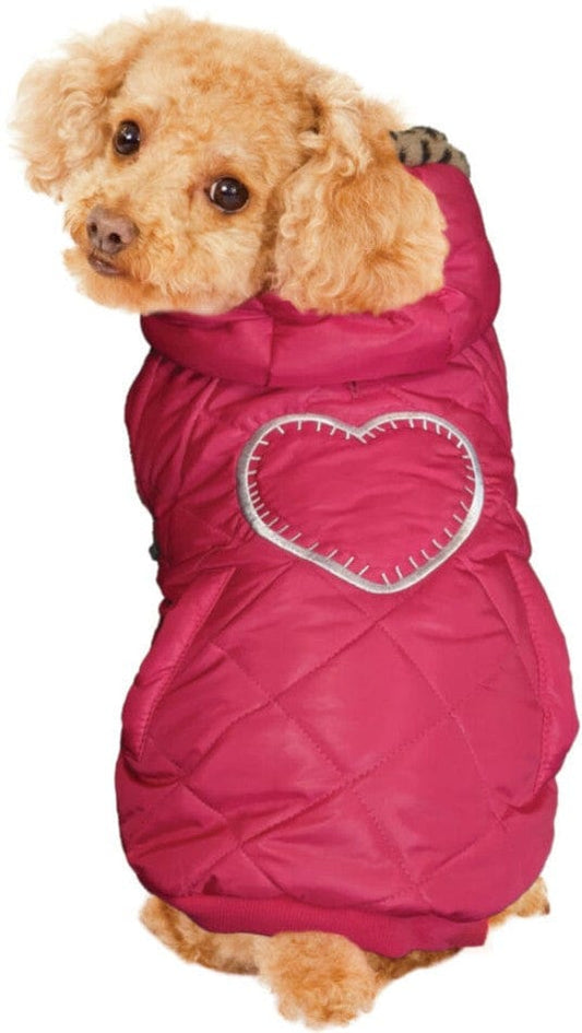 Fashion Pet Girly Puffer Dog Coat Pink Media 1 of 2