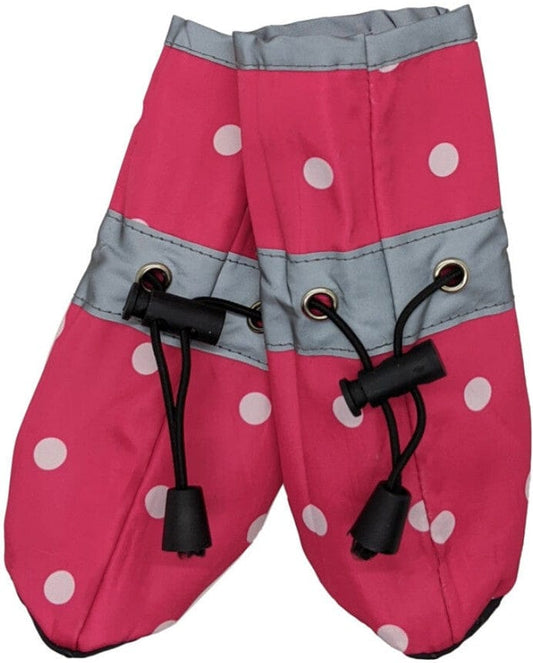 Fashion Pet Polka Dot Dog Rainboots Pink Media 1 of 1