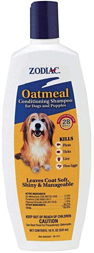 Zodiac Oatmeal Conditioning Shampoo for Dogs and Puppies Media 1 of 3