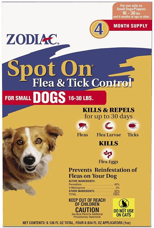 Zodiac Spot On Flea and Tick Control for Small Dogs Media 1 of 2