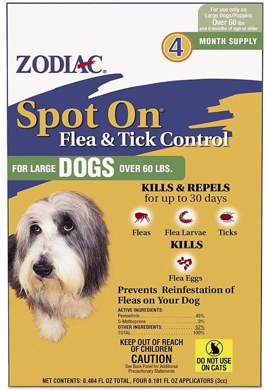 Zodiac Spot On Flea and Tick Control for Large Dogs Media 1 of 2