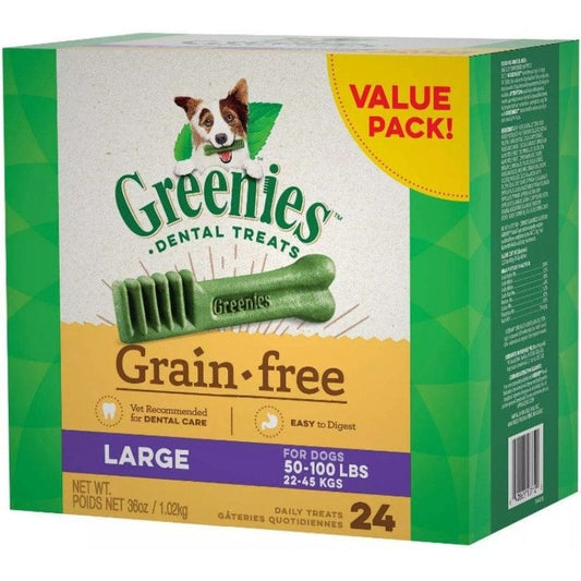 Greenies Grain Free Dog Dental Chew Large 36oz (24 Bones)