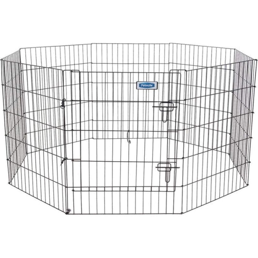Petmate 30-Inch by 24-Inch 8-Panel Exercise Pen with Step Through Door