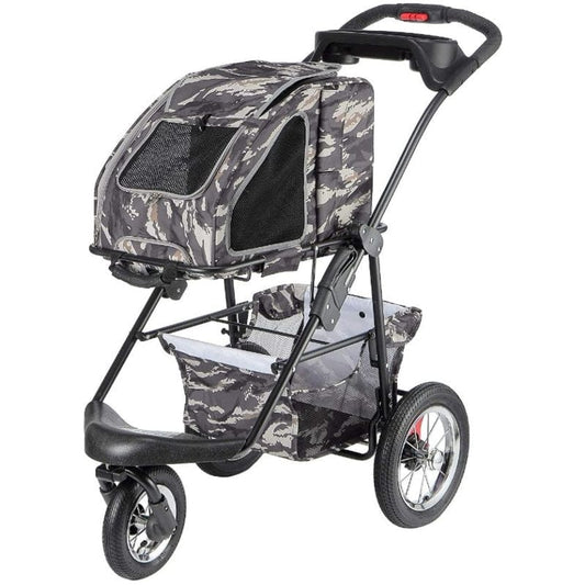 Petique 5-in-1 Pet Stroller Travel System Army Camo