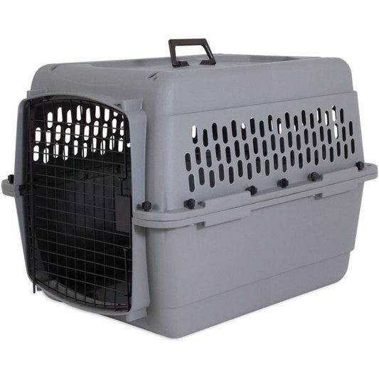 Aspen Pet Dog Traditional Pet Kennel - Gray - Dogs 20-30 lbs - (28"L x 20.5"W x 21.5"H)