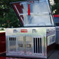 Owens Dog Box 55078 Hunter Series Double Compartment With Storage Shallow Standard Vents Diamond Tread Aluminum - 55078